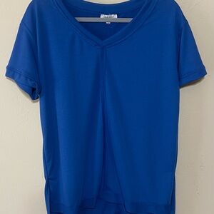 White Birch Blue Short Sleeve Relaxed Shirt